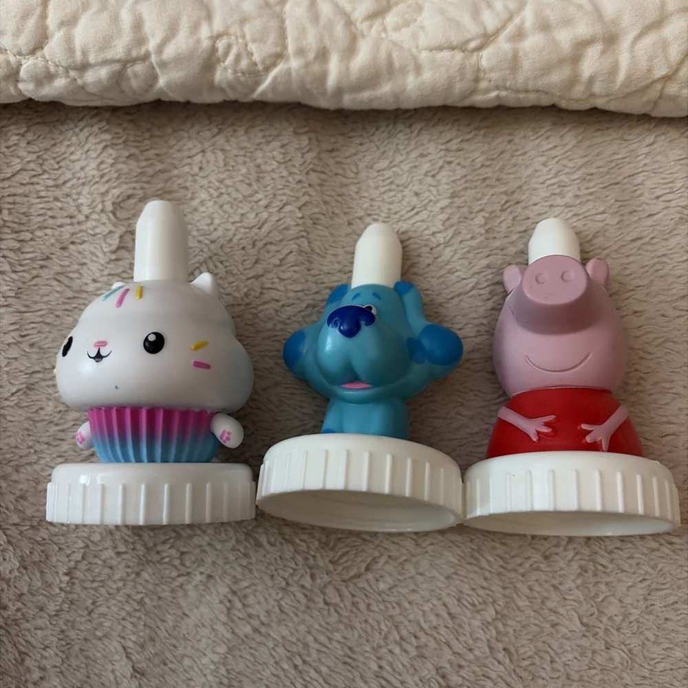 Lot Of 3 Good To Grow Toppers - Cakey Cat Peppa Pig & Blues Clues